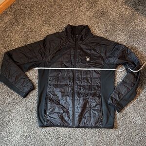 Spyder Men's Quilted Black Performance Jacket